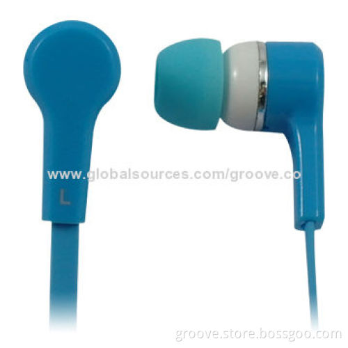 Flat Cable Earphones for Different Mobile Phones with New Design